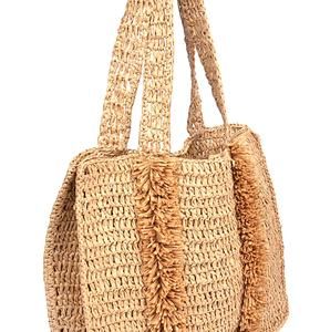 Summer Straw Tote Bag